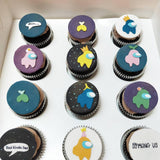 Custom Fondant  Cupcakes (12)