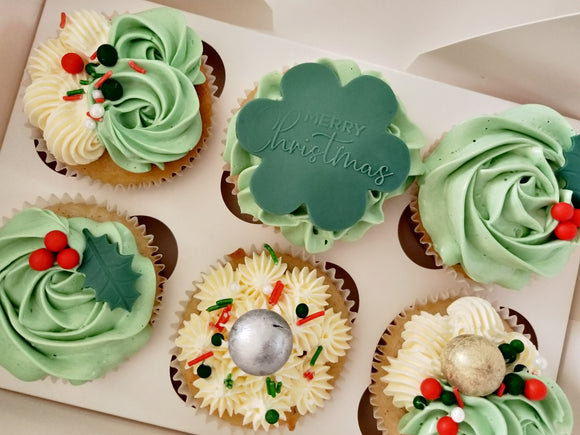 Dozen (12) Christmas Cupcakes