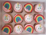 Custom Fondant  Cupcakes (12)