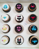 Custom Fondant  Cupcakes (12)